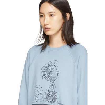 Shop Marc Jacobs Blue Peanuts Edition Linus Sweatshirt In 400 Ltblue