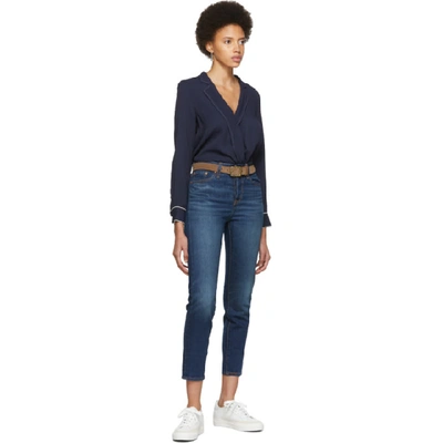 Shop Rag & Bone Rag And Bone Navy Dean Blouse In 415 Sal