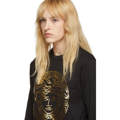 Shop Versace Black Medusa Sweatshirt In A1008 Black