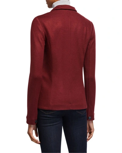 Shop Rag & Bone Slade Wool Blazer In Blkcherry