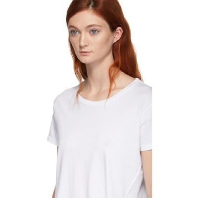 Shop Amo White Twist T-shirt In 051 White