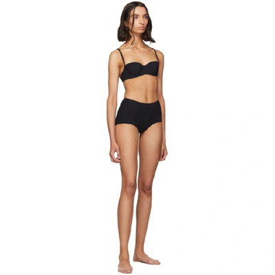 Shop Dolce & Gabbana Black Balconette Bikini Top In N0000 Black