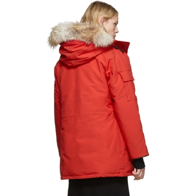 Shop Canada Goose Red Down Expedition Parka In 11 Red