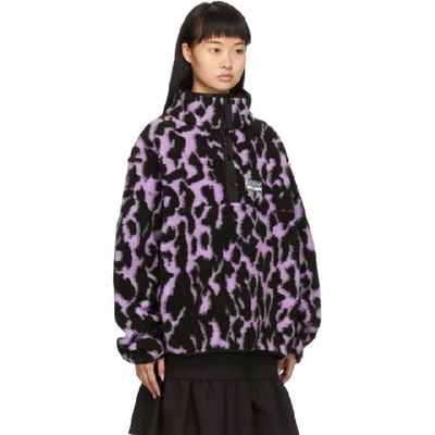 Shop Ashley Williams Purple Fleece Juju Pullover