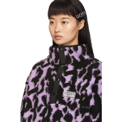 Shop Ashley Williams Purple Fleece Juju Pullover