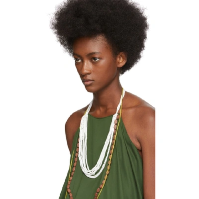 Shop Jacquemus Green 'le Haut Bijoux' Tank Top