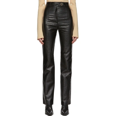 Shop A.w.a.k.e. Mode Black Patent Back-to-front Trousers