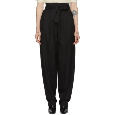 WANDERING 黑色羊毛长裤