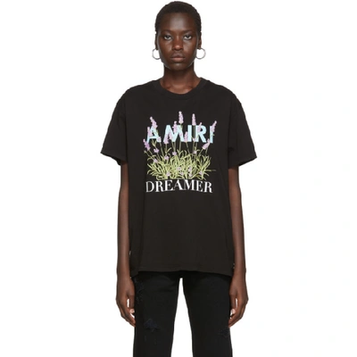 AMIRI 黑色 DREAMER 花卉 T 恤