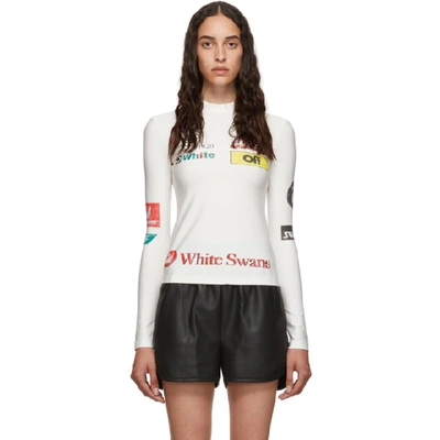 Shop Off-white Ssense Exclusive White Multilogo Sporty Top