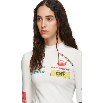 Shop Off-white Ssense Exclusive White Multilogo Sporty Top