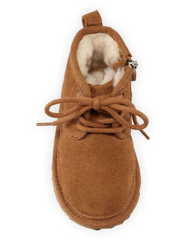 Shop Ugg Neumel Suede Lace-up Boots, Toddler/baby In Brown