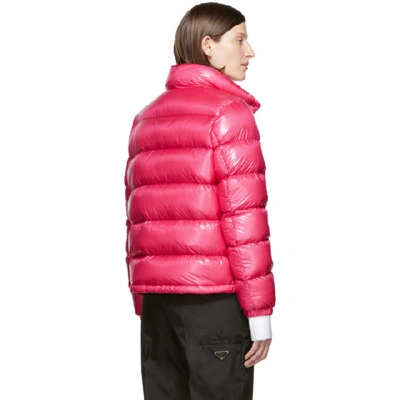 Shop Moncler Pink Down Copenhague Jacket In 522 Pink