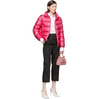 Shop Moncler Pink Down Copenhague Jacket In 522 Pink