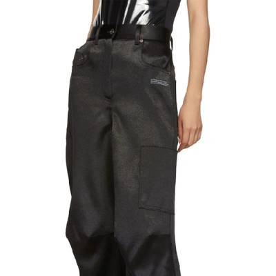 Shop Off-white Black Duchesse Overiszed Tomboy Trousers