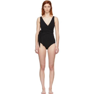 Shop Lisa Marie Fernandez Black Dree Louise One-piece Swimsuit