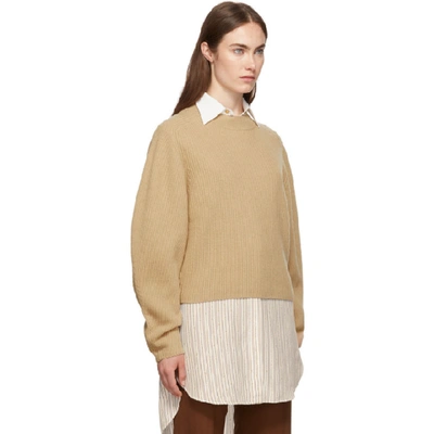 Shop Chloé Chloe Brown Wool And Cashmere Sweater In 20l Barlbrw