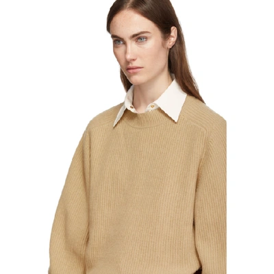 Shop Chloé Chloe Brown Wool And Cashmere Sweater In 20l Barlbrw