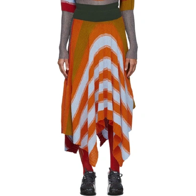 Shop Kiko Kostadinov Multicolor Pistolera Skirt In Bright Poly