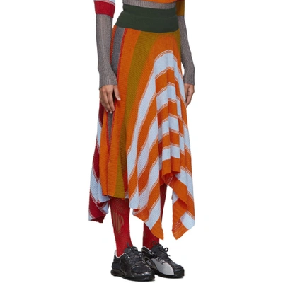 Shop Kiko Kostadinov Multicolor Pistolera Skirt In Bright Poly