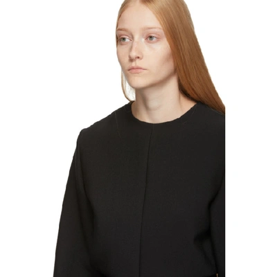 Shop Totême Toteme Black Belcolle Blouse In 200 Black