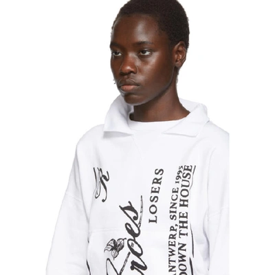 Shop Raf Simons White Heroes Losers Sweatshirt In 00010 White