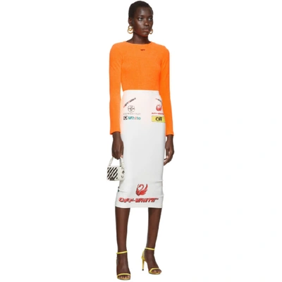 Shop Off-white Multi-logo Sporty Skirt In Wht Multi