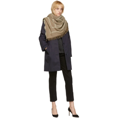 Shop Totême Toteme Brown Cashmere Como Scarf In Tobacco Mon