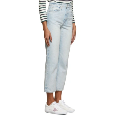 Shop Slvrlake Blue London Crop Jeans In Powb Powder