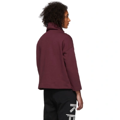 Shop Kenzo Burgundy Logo Tiger Mountain Sweatshirt In 23 Bordeaux