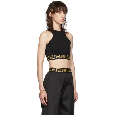 Shop Versace Black Empire Medusa Tank Top In A1008 Black