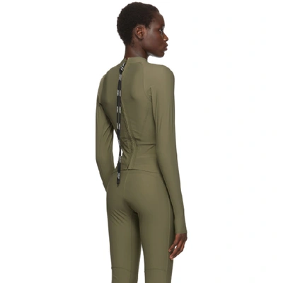 Shop Ambush Green Mini Logo Scuba Turtleneck In Olive