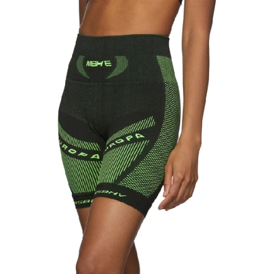 Shop Misbhv Black And Green Active Future Shorts