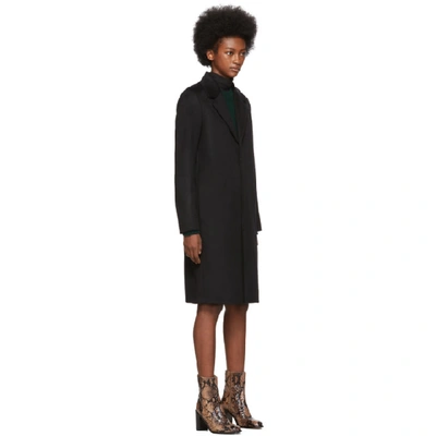 Shop Apc A.p.c. Black Ariane Coat In Noir