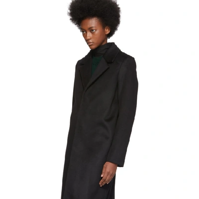 Shop Apc A.p.c. Black Ariane Coat In Noir