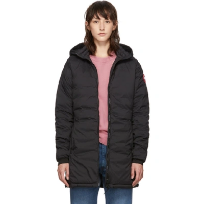 Shop Canada Goose Black Camp Hooded Jacket In 61 Black