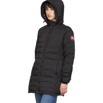 Shop Canada Goose Black Camp Hooded Jacket In 61 Black