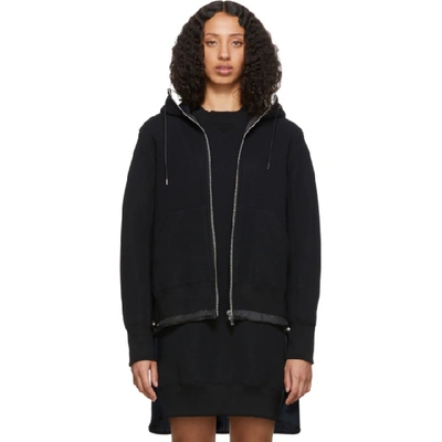 Shop Sacai Black Sprong Sweat Hoodie In 001 Black