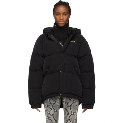 Shop Misbhv Black Down Europa Jacket