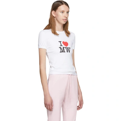 Shop Vetements White Fitted T-shirt