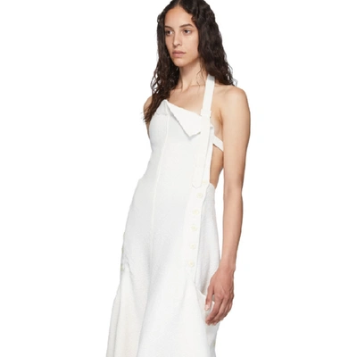 Shop Jacquemus White La Robe Tablier Dress