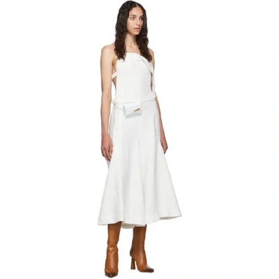 Shop Jacquemus White La Robe Tablier Dress