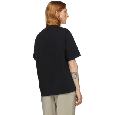 Shop Ami Alexandre Mattiussi Black Ami De Coeur Oversized Patch T-shirt In 001 Black
