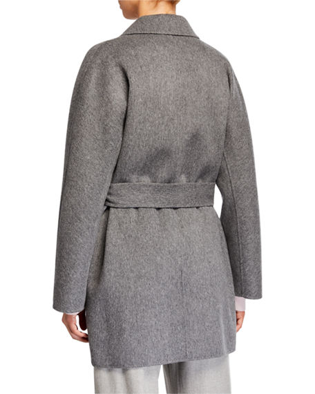 vince wool & cashmere blend tie front coat