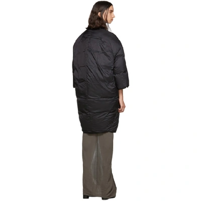 Shop Rick Owens Black Down Cj Coat In 09 Black