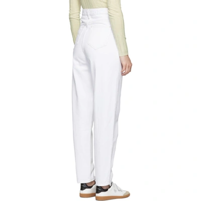 Shop Isabel Marant Étoile Isabel Marant Etoile White Corsyj Jeans In 20wh White