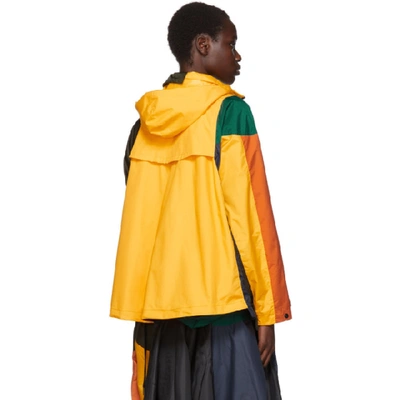 Shop Nike Yellow And Multicolor Sacai Edition Nrg Ni-01 Hooded Anorak In 739 Univers
