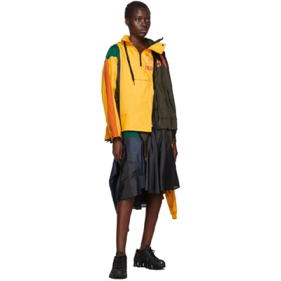 Shop Nike Yellow And Multicolor Sacai Edition Nrg Ni-01 Hooded Anorak In 739 Univers
