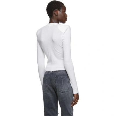 Shop Ben Taverniti Unravel Project Unravel White Boiled Spaline Sweater