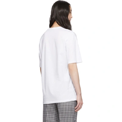 Shop Alexander Mcqueen White Collage T-shirt In 0900 White